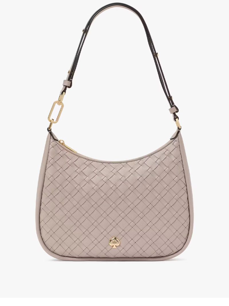 KATE SPADE Kayla Woven Leather Large Shoulder Bag