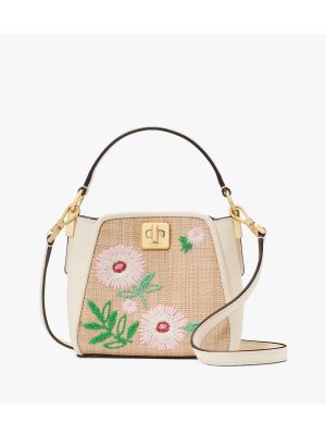 KATE SPADE Phoebe Straw Mini Top Handle Crossbody