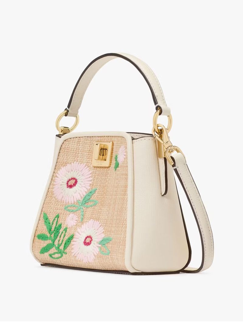 KATE SPADE Phoebe Straw Mini Top Handle Crossbody - Image 5