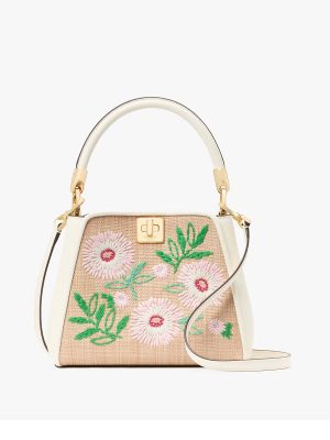 KATE SPADE Phoebe Straw Small Top Handle Bag