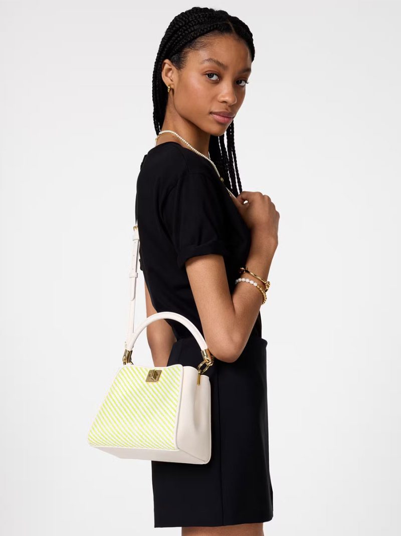KATE SPADE Phoebe Straw Small Top Handle Bag - Image 6