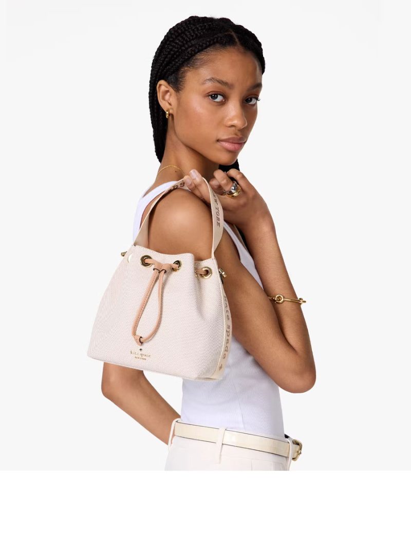 KATE SPADE Kip Canvas Bucket Bag - Image 5