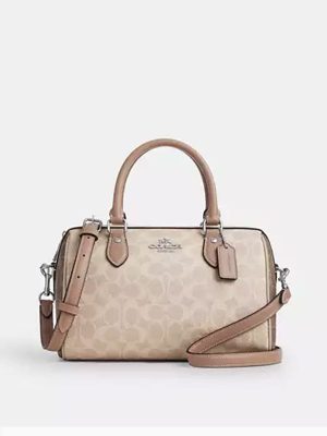 COACH Rowan Satchel Bag In Blocked Signature Canvas
