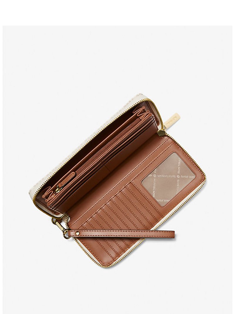 MICHAEL Michael Kors Jet Set Travel Large Logo Continental Wristlet - Image 2