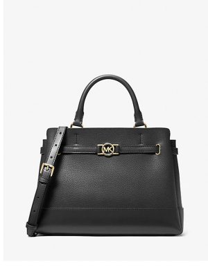 MICHAEL Michael Kors Reed Large Pebbled Leather Satchel