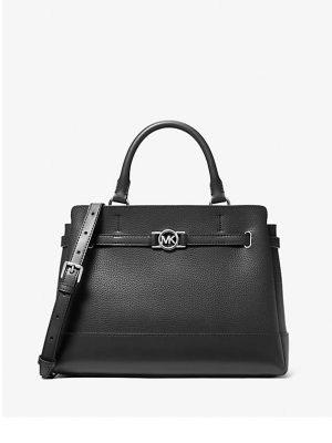 MICHAEL Michael Kors  Reed Large Pebbled Leather Satchel