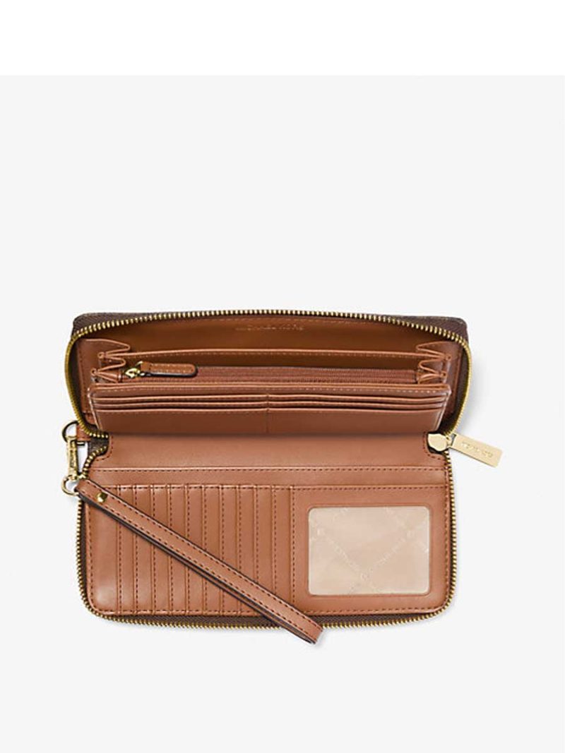 MICHAEL Michael Kors Jet Set Travel Large Logo Continental Wristlet - Image 2