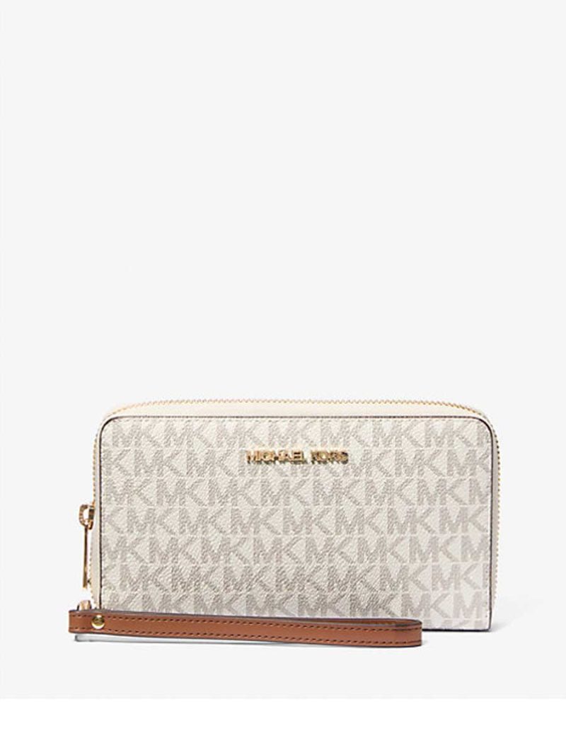 MICHAEL Michael Kors Jet Set Signature Logo Smartphone Wristlet