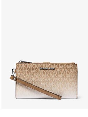 MICHAEL Michael Kors Jet Set Large Ombré Signature Logo Wristlet