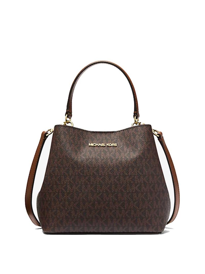 MICHAEL Michael Kors Pratt Small Signature Logo Shoulder Bag