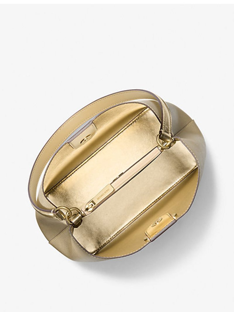 MICHAEL KORS Pratt Medium Metallic Shoulder Bag - Image 2