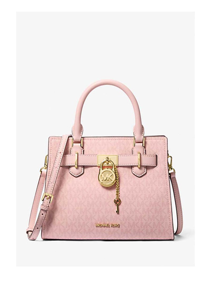 MICHAEL Michael Kors Hamilton Small Signature Logo Satchel
