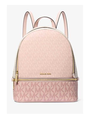 MICHAEL Michael Kors Rhea Medium Color-Block Signature Logo Backpack