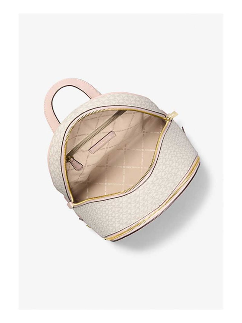 MICHAEL Michael Kors Rhea Medium Color-Block Signature Logo Backpack - Image 2