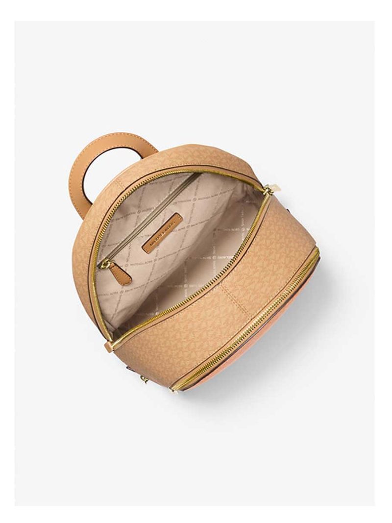 MICHAEL Michael Kors Rhea Medium Color-Block Signature Logo Backpack - Image 2
