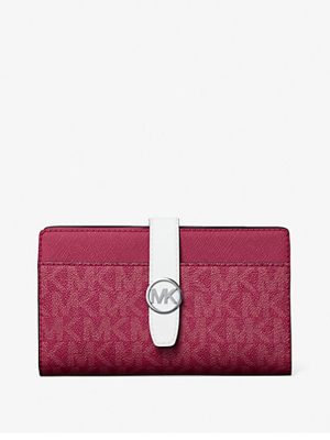 MICHAEL Michael Kors Greenwich Medium Signature Logo Wallet