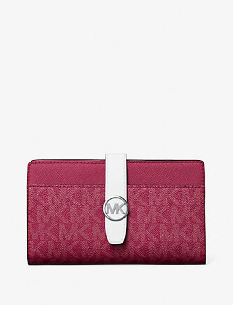 MICHAEL Michael Kors Greenwich Medium Signature Logo Wallet