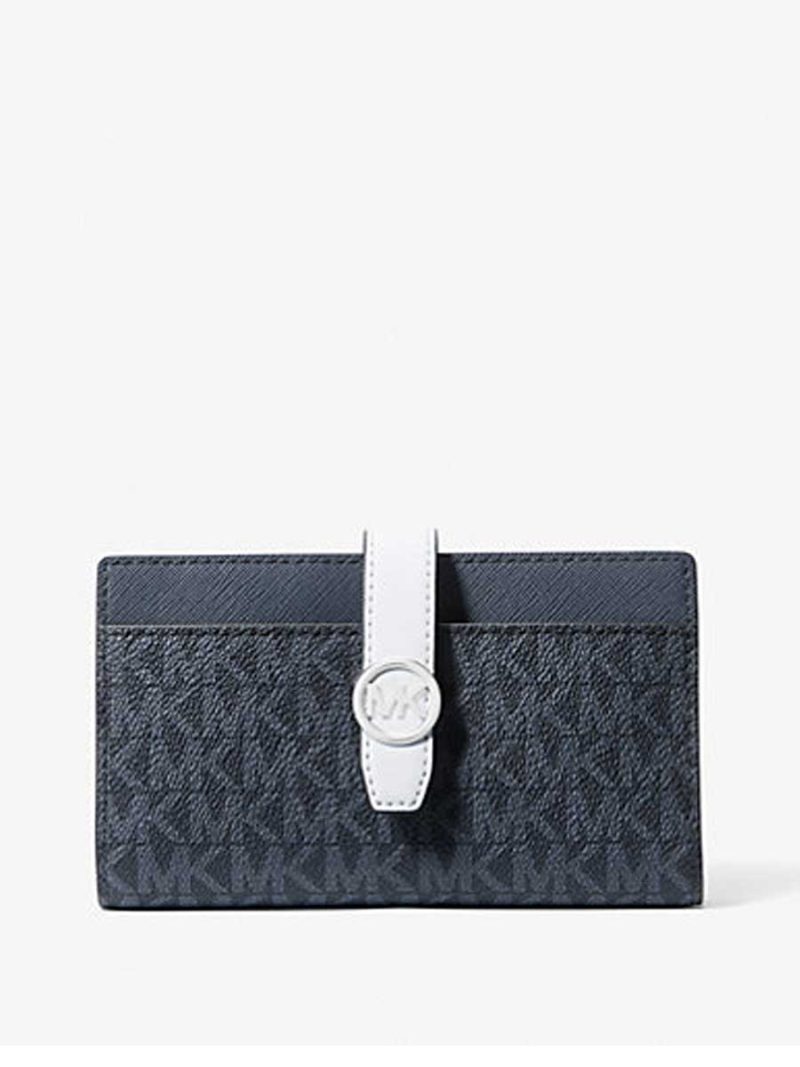 MICHAEL Michael Kors Greenwich Medium Signature Logo Wallet