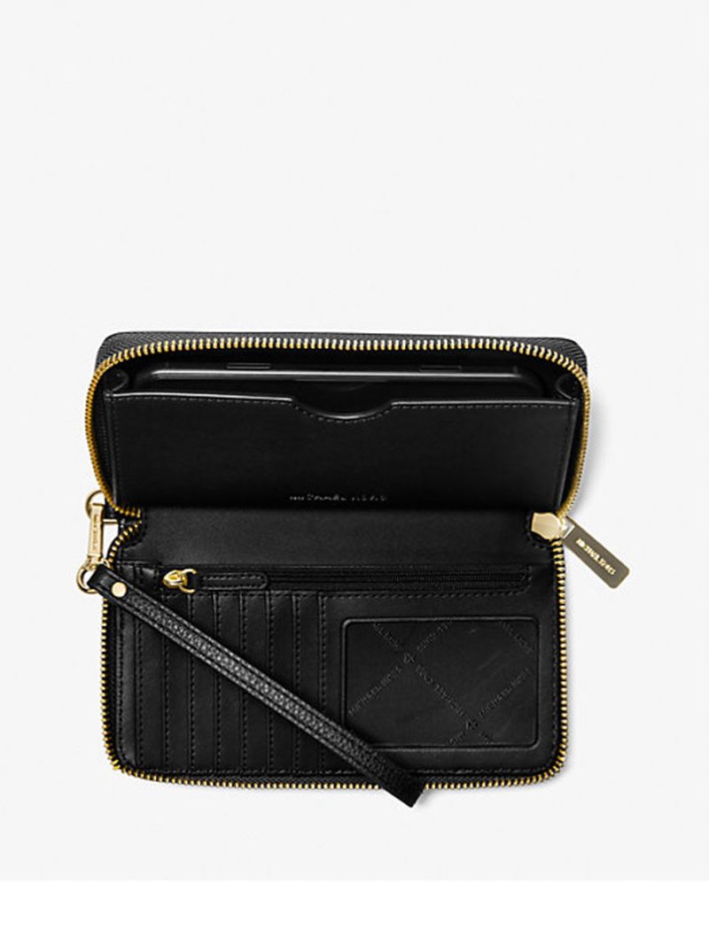 MICHAEL Michael Kors Large Pebbled Leather Smartphone Wristlet - Image 2