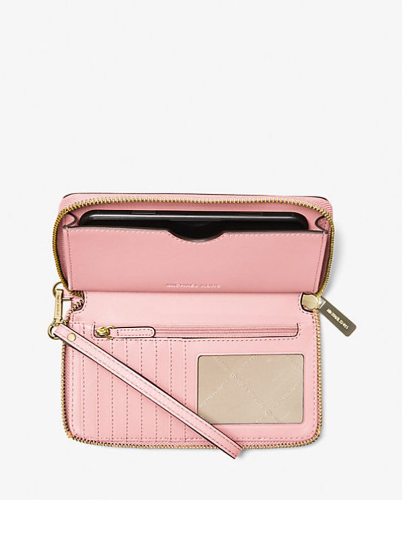 MICHAEL Michael Kors Large Pebbled Leather Smartphone Wristlet - Image 2