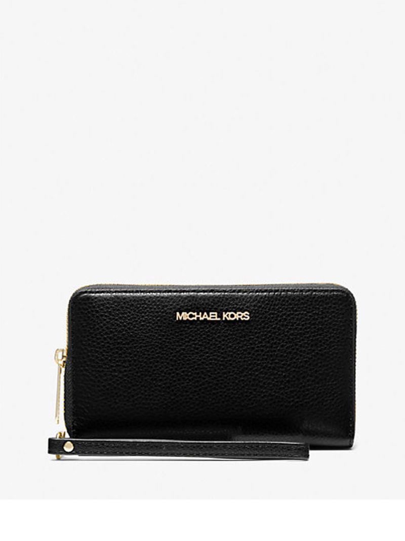 MICHAEL Michael Kors Large Pebbled Leather Smartphone Wristlet