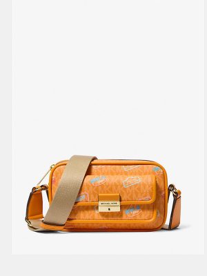MICHAEL Michael Kors Bradshaw Extra-Small Embellished Signature Logo Camera Crossbody Bag