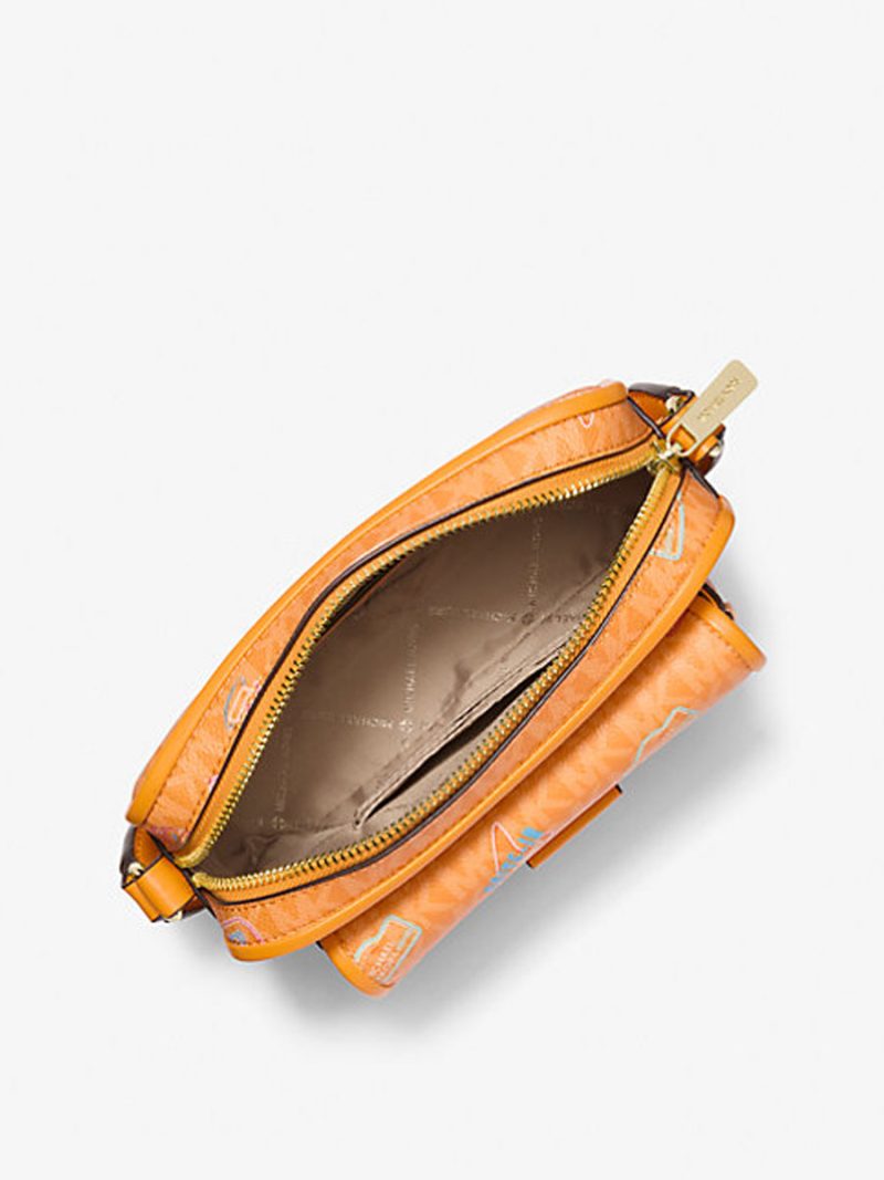 MICHAEL Michael Kors Bradshaw Extra-Small Embellished Signature Logo Camera Crossbody Bag - Image 2