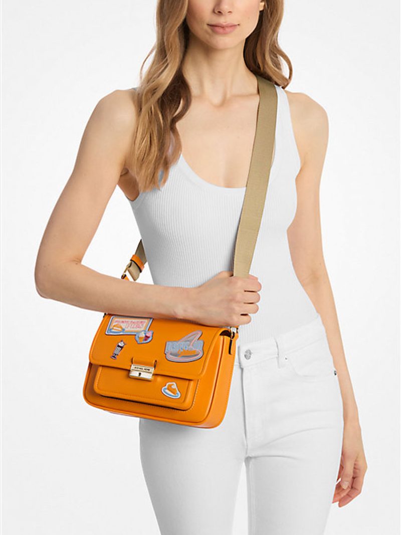MICHAEL Michael Kors Bradshaw Medium Embellished Messenger Bag - Image 3