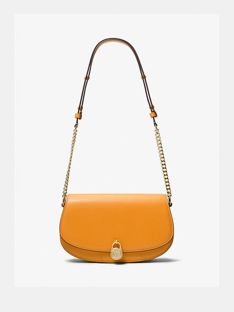 MICHAEL Michael Kors Mila Medium Leather Messenger Bag