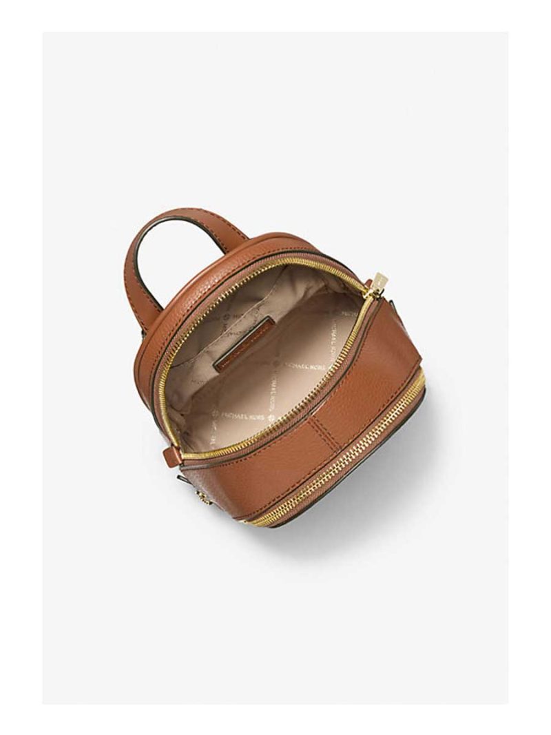 MICHAEL Michael Kors Rhea Extra-Small Pebbled Leather Backpack - Image 3