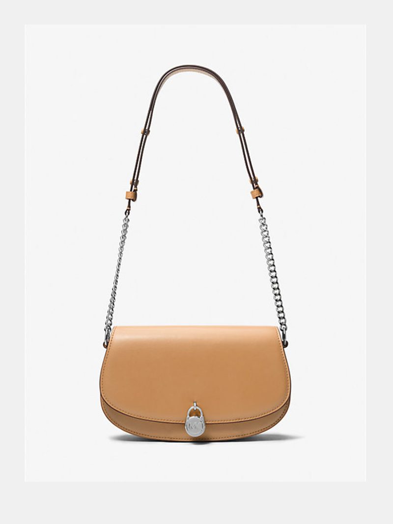 MICHAEL Michael Kors Mila Medium Leather Messenger Bag