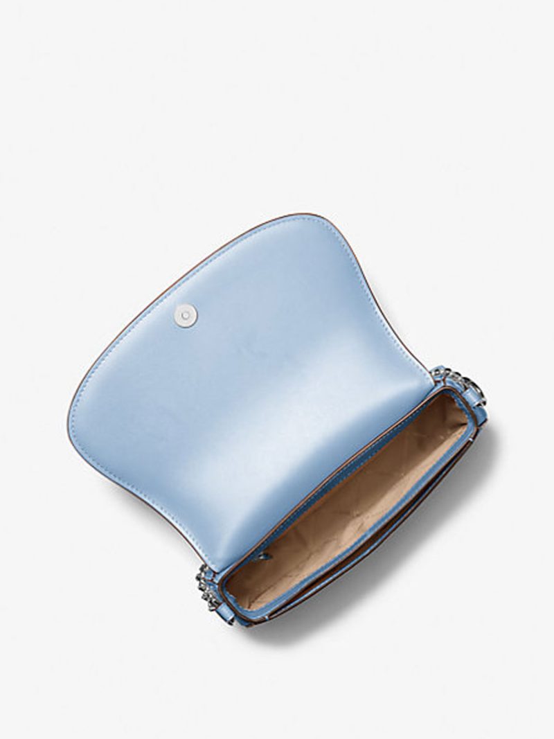 MICHAEL Michael Kors Mila Medium Leather Messenger Bag - Image 2