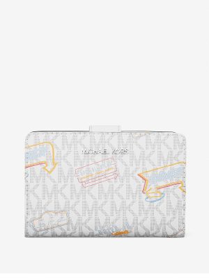 MICHAEL Michael Kors Medium Embellished Signature Logo Wallet