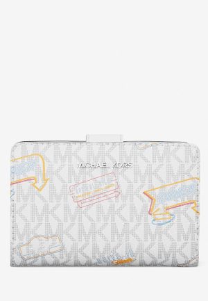 MICHAEL Michael Kors Medium Embellished Signature Logo Wallet