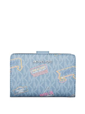 MICHAEL Michael Kors Medium Embellished Signature Logo Wallet