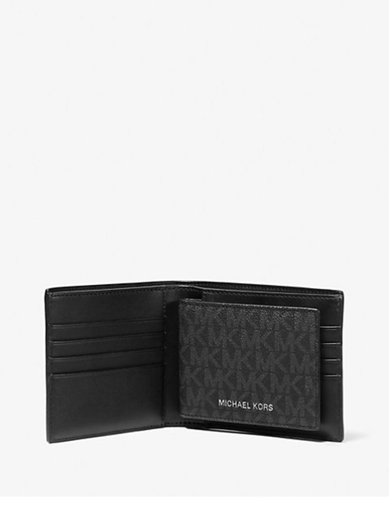 MICHAEL Michael Kors Cooper Logo Billfold Wallet With Passcase - Image 3