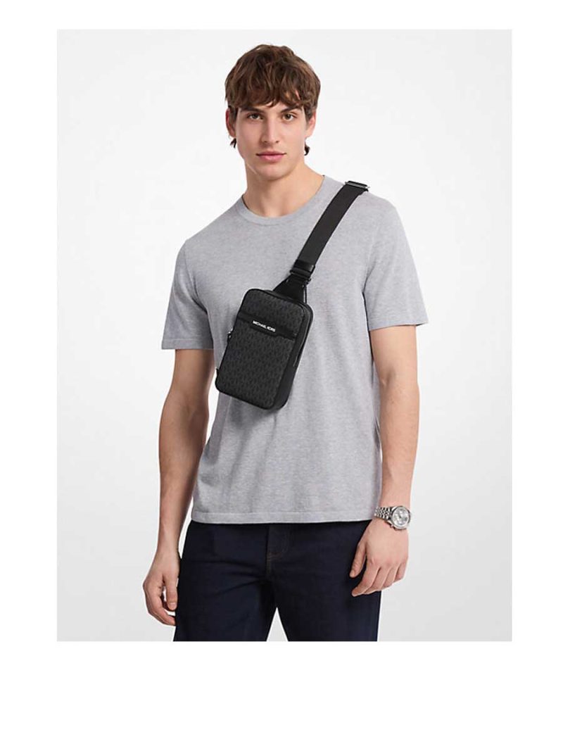 MICHAEL Michael Kors Cooper Medium Signature Logo Sling Pack - Image 3