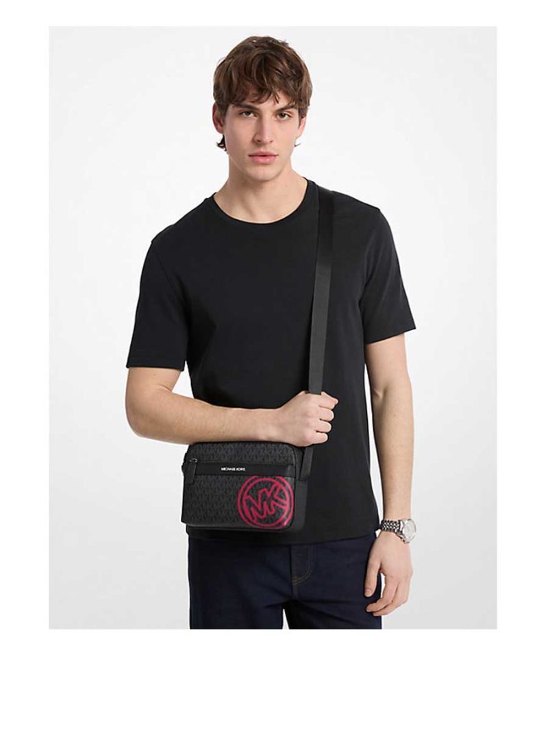 MICHAEL Michael Kors Cooper Embellished Signature Logo Utility Crossbody Bag - Image 3