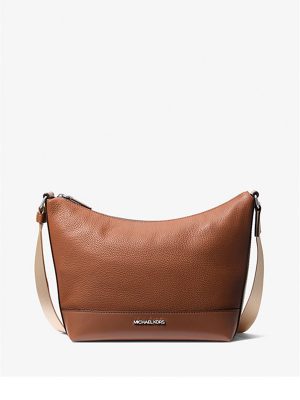 MICHAEL Michael Kors Cooper Pebbled Leather Crescent Bag