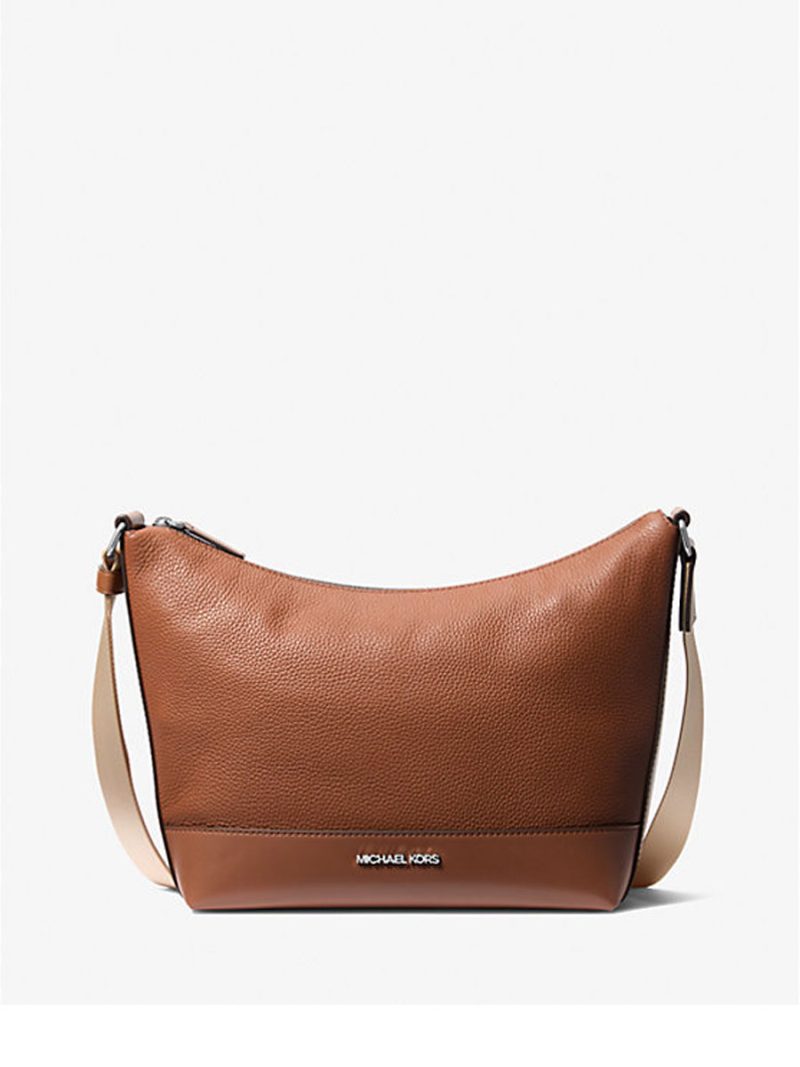 MICHAEL Michael Kors Cooper Pebbled Leather Crescent Bag