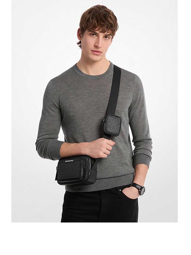 MICHAEL Michael Kors Cooper Signature Logo Camera Crossbody Bag With Pouch - Image 3