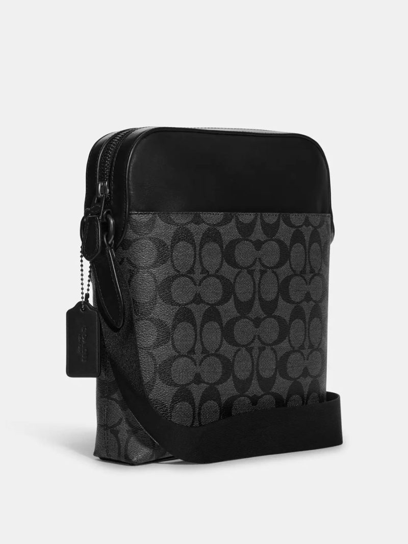 COACH Houston Flight Bag In Signature Canvas - Image 3