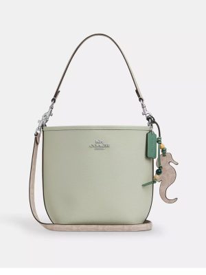 COACH City Bucket Bag With Seahorse Charm