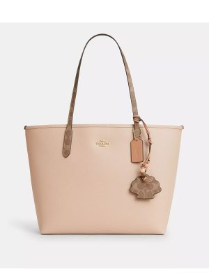 COACH City Tote Bag With Shell Charm