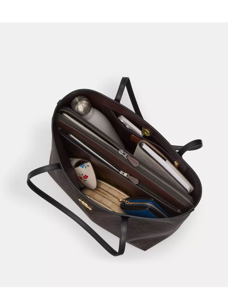 COACH City Tote Bag With Shell Charm - Image 2