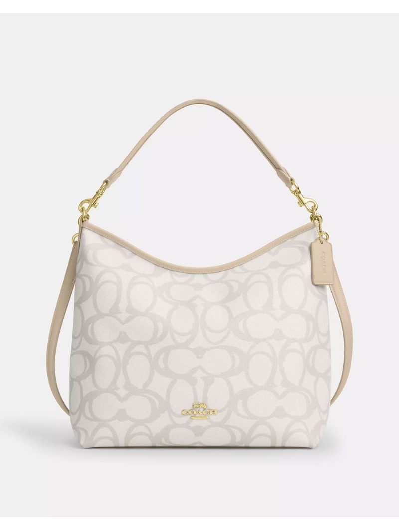 COACH Laurel Large Shoulder Bag In Sketch Signature Canvas