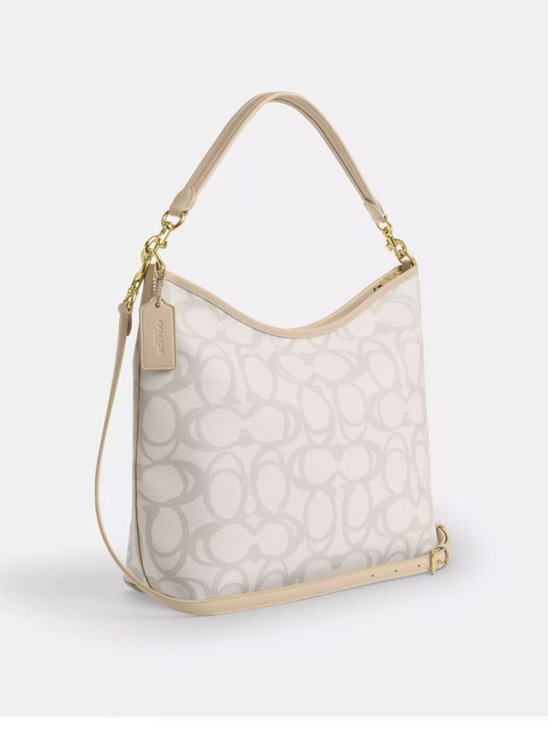 COACH Laurel Large Shoulder Bag In Sketch Signature Canvas - Image 4