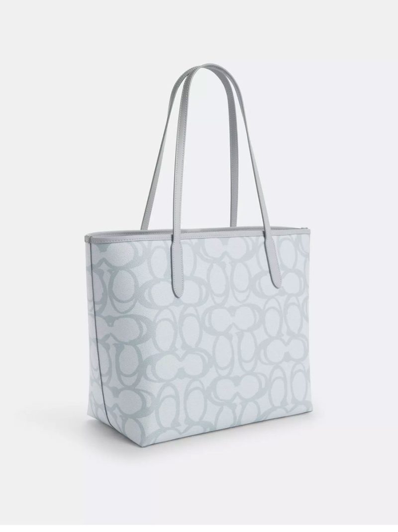 COACH City Tote Bag In Sketch Signature Canvas - Image 4