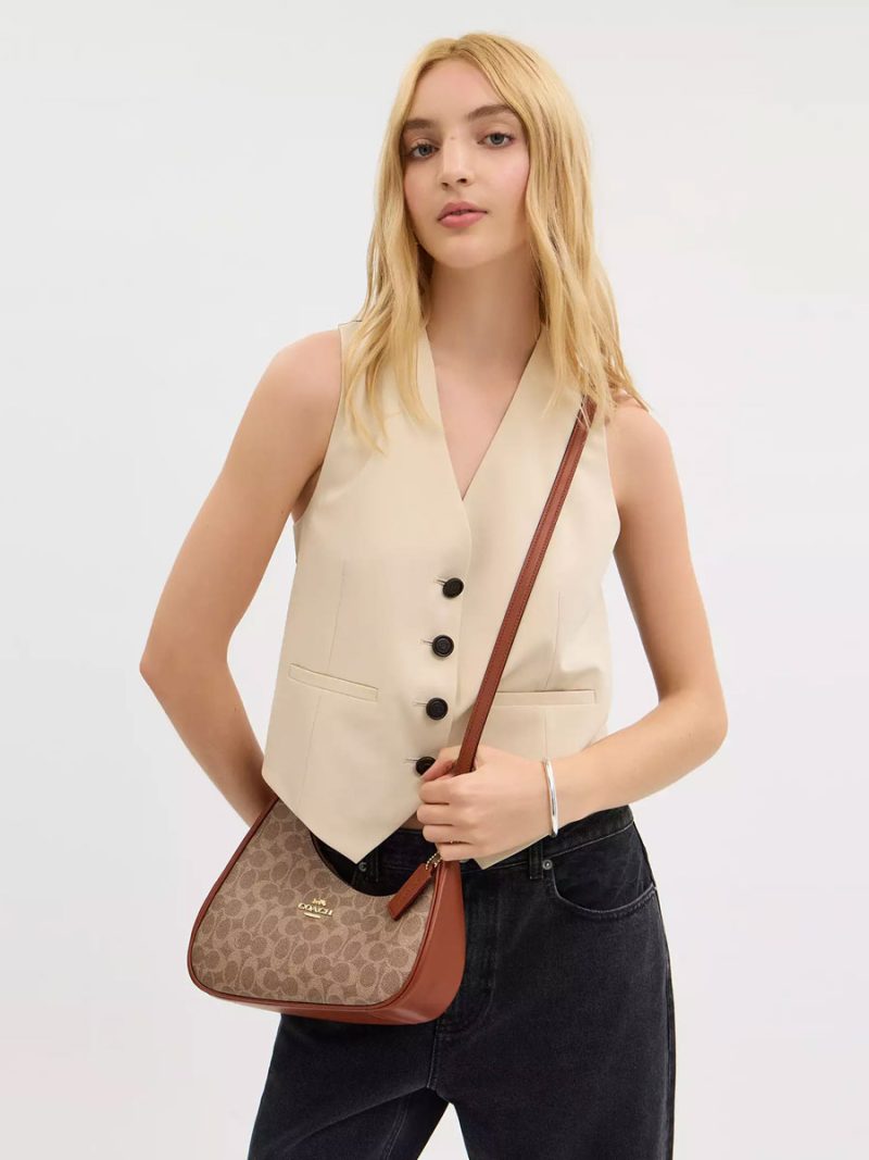 COACH Twisted Teri Shoulder Bag In Signature Canvas - Image 5