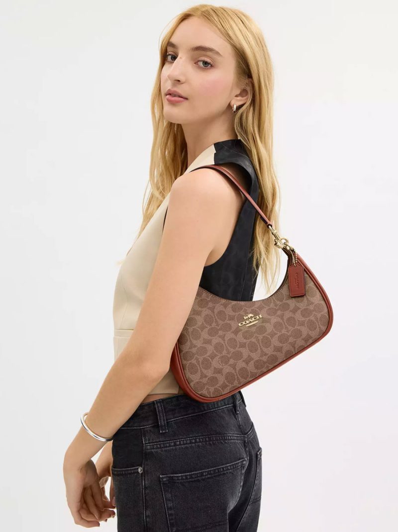 COACH Twisted Teri Shoulder Bag In Signature Canvas - Image 6